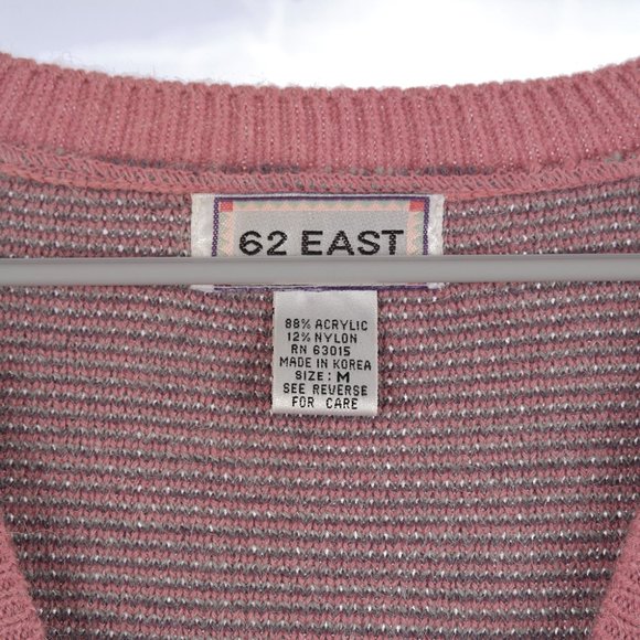 Vintage 62 East Pink Cottagecore Cardigan Sweater - Picture 4 of 5